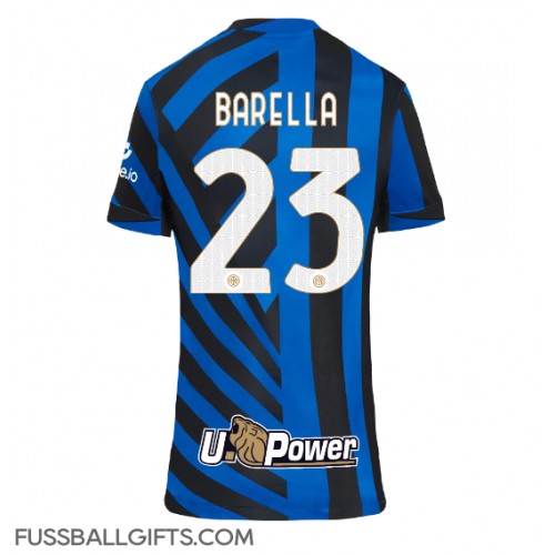 Inter Milan Nicolo Barella #23 Fußballbekleidung Heimtrikot Damen 2024-25 Kurzarm